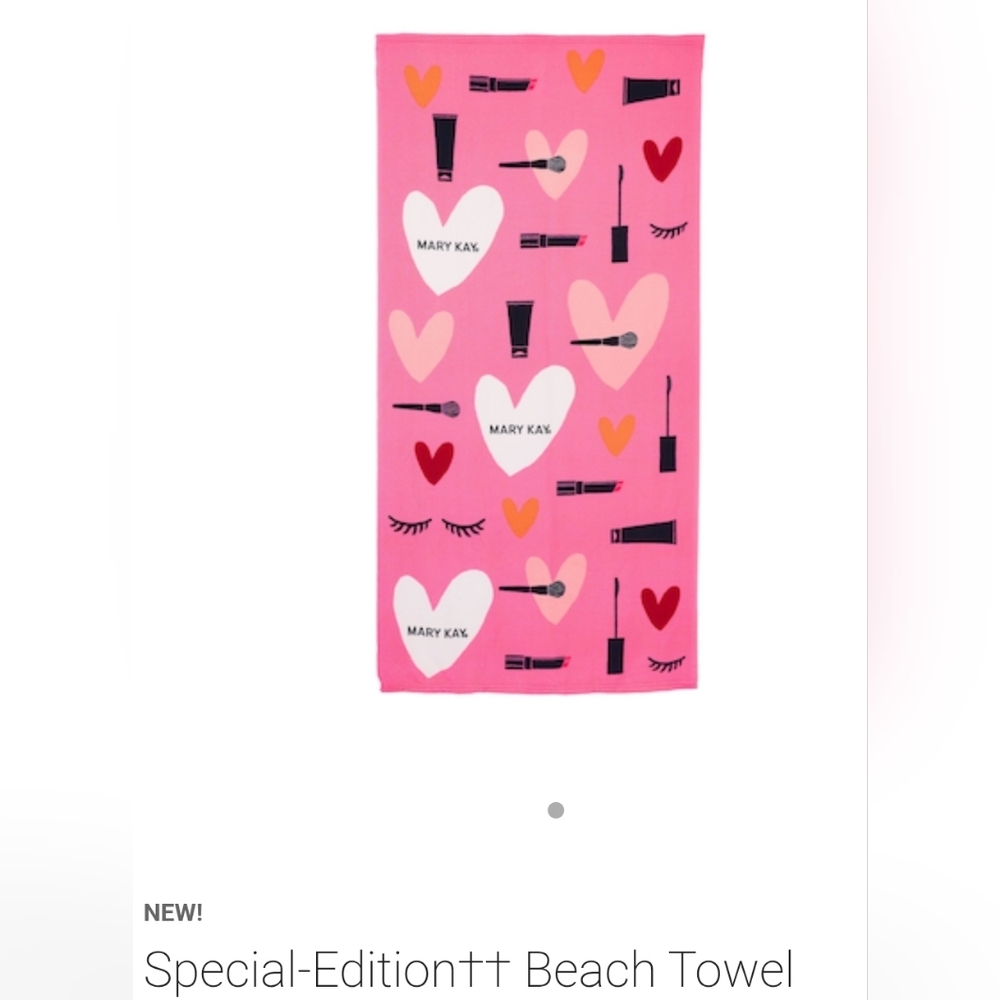 Mary Kay Vibrant Pink Beach Towel 30"×60"